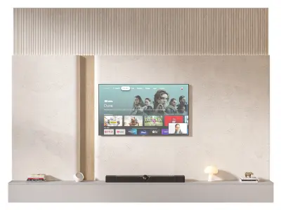 TV wall set 17 3D model