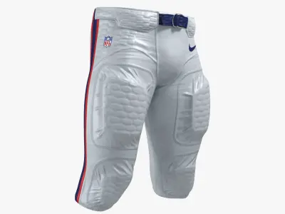 American Football Player Bottoms Uniform 3D model