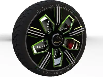 My 3D wheel 3D model