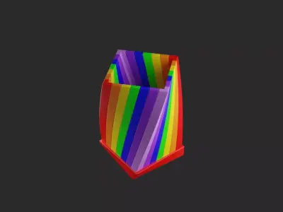 Rainbow Color Pencil Container 3D print model