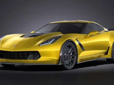 Chevrolet Corvette C7 Z06 2014 VRAY 3D model