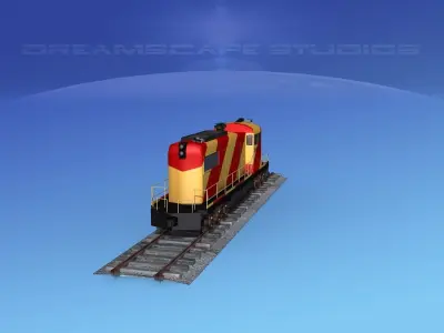 Diesel Locomotive V03 3D model