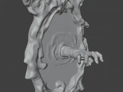 mirror hand 3D model