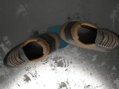Modern Stylish Sneakers Low-poly 3D model