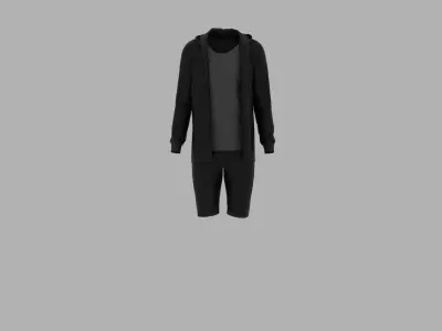 Sport Suit Low-poly 3D model