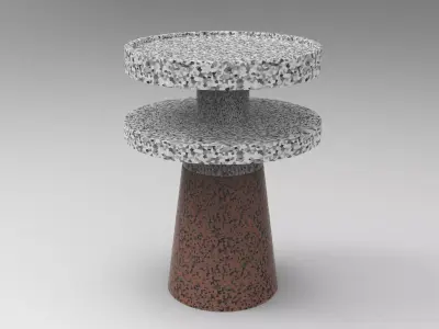 Rosa Side Table  Low-poly 3D model