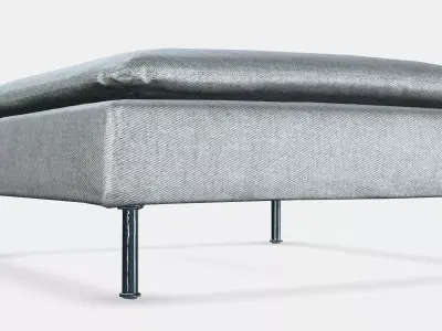 SODERHAMN Footstool cover 3 Low-poly 3D model