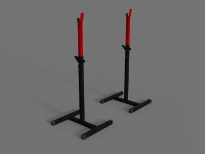 Bench Squat Racks Free 3D model