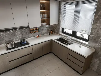 Kitchen Modern interior 108 3D model