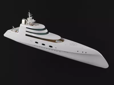 Luxury Motor Yacht A 3D model
