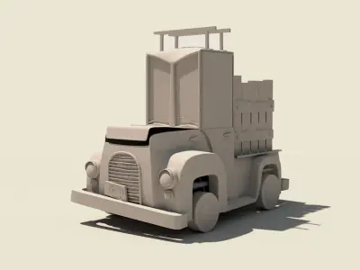 3D stylized car 3D model