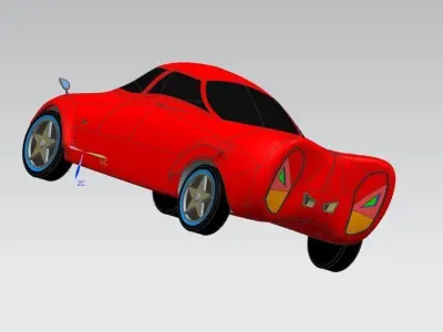 car 1234 Free 3D model