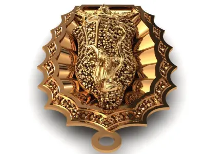 Our lady of guadalupe Pendant-Dije virgen maria Saint mary charm 3D print model