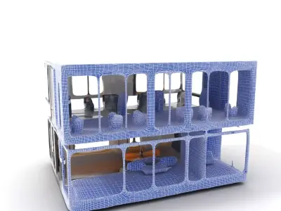 Modern Glass Building model pack Low-poly 3D model