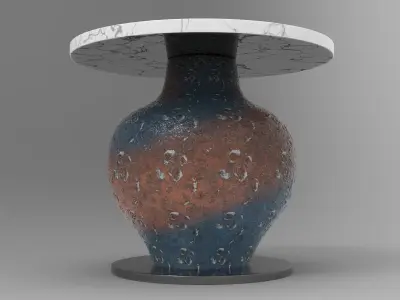 Mento Side Table Low-poly 3D model