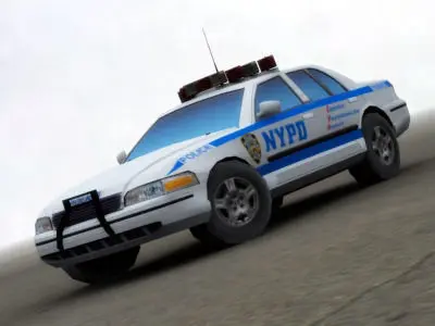 Police Car NYPD Low-poly 3D model