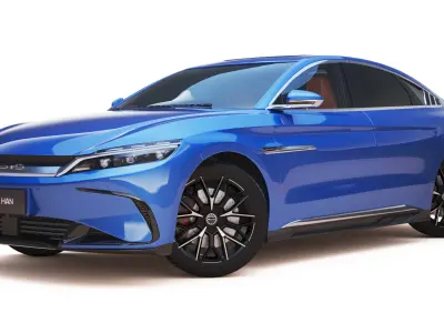 2024 BYD HAN EV With Interior 3D model