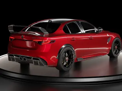 Alfa Romeo Giulia GTAm 3D model