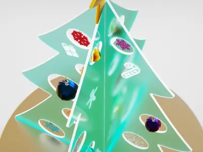 Christmas LED Tree 3D model 3D model