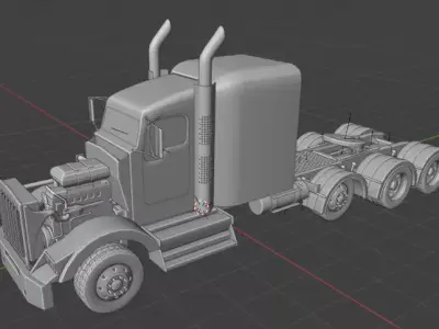 2016 kenworth t800 STL file 3D print model