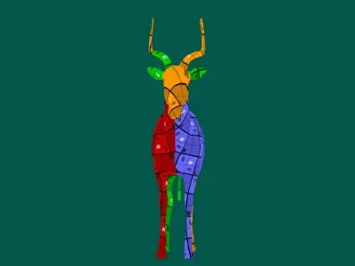 Hirola 3D model