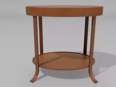 The Oval dining coffee table Free low-poly 3D model