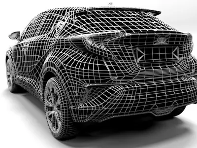 TOYOTA C-HR Low-poly 3D model