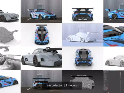 car collection 3D Model Pack