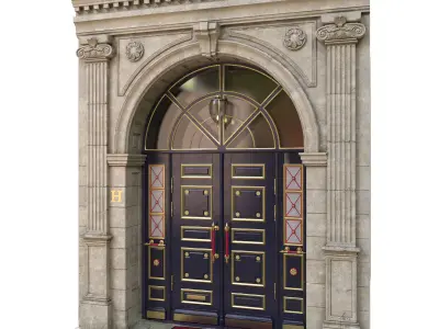 Entrance classic door 3D model