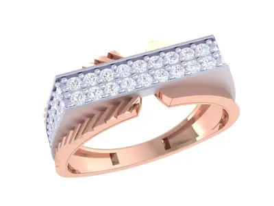 Mens gemstone diamond men Ring with details images 26 3D print model