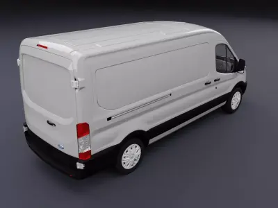 Transit Van Long Truck 3D model