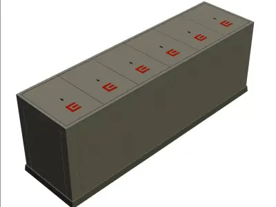 Power cables shaft - 6 covers Free 3D model