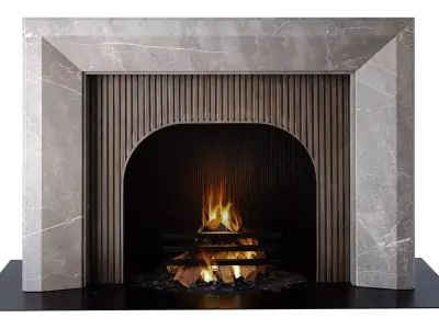 Fireplace - Drayton - Fior di Bosco Victoria Stone Low-poly 3D model