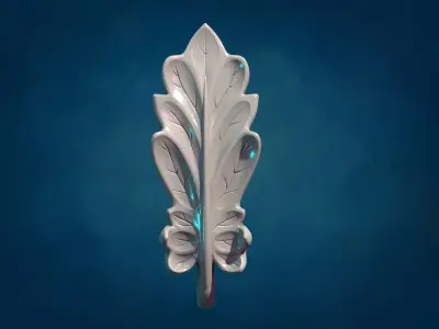 Daisy leaf 3D print model