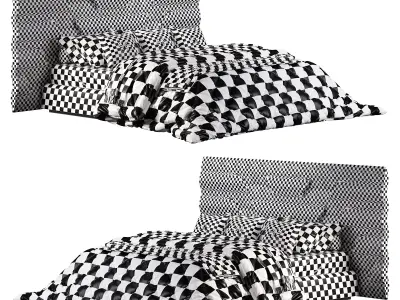 Botega Gold Bed by Elve Luxury 3D model