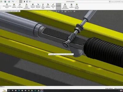  Electronic power steering system 3D model