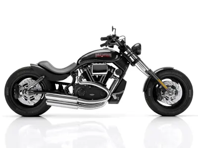 Harley Davidson Custom 3D model