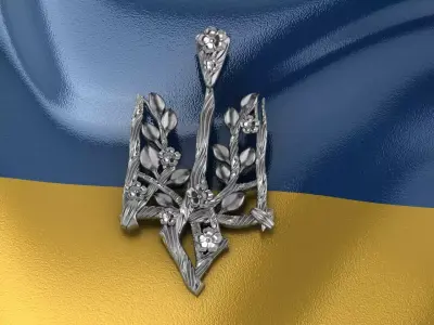 Ukrainian Trident 3D print model 16