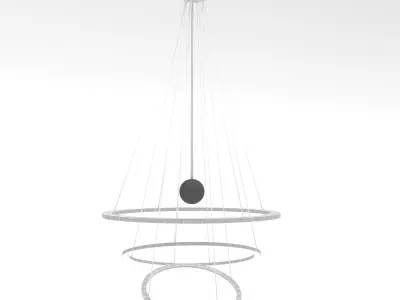 modern ceiling lighting Low-poly 3D model