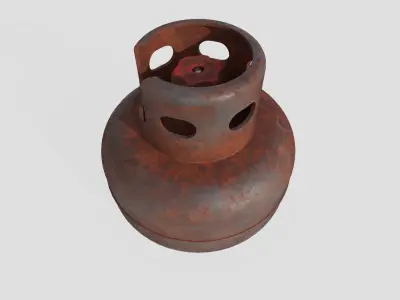 Gas Bottle M4 old version Low-poly 3D model