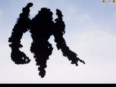 Darkness elemental low-poly game engine ready 3D model Low-poly 3D model