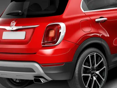 Fiat 500X Cross 2015 3D model