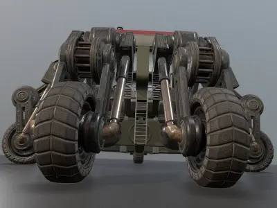 Futuristic Five-Wheeled Building - Five Wheeler - Free Download Free low-poly 3D model