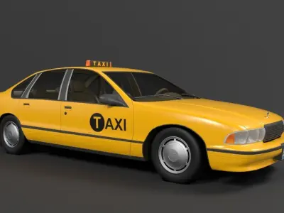 TAXI US CITY 3D model
