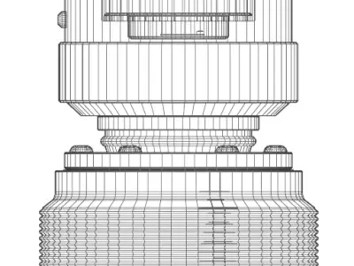 Quick Release Hub- Works Bell Rapfix II Low-poly 3D model