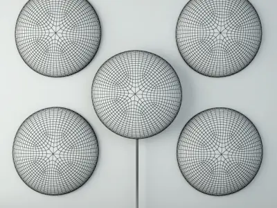 Zulu Round Shields 1 3D model