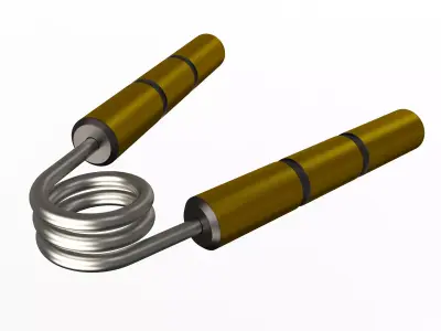 Fitness Hand Gripper Low-poly 3D model