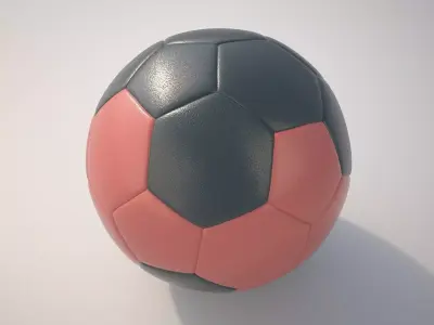 Handball soccer ball 3D model
