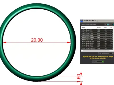 matching weeding band half dome collection  3D print model