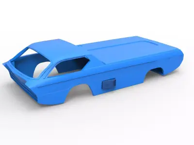 Shell model Dodge Deora Scale 1 to 24 3D print model